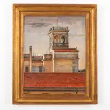 Eleonora Panzeri, Milano, 1896 - 1976 / Belvedere dalle monache / Firmato E Panzeri e datato 1938 in basso a sinistra, oil on compensato