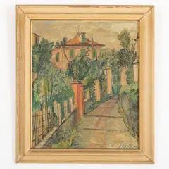 Giacomo Picollo, Genova 1905 - 1983 / Villa Rosa a Genova / Firmato G Picollo in basso a destra, oil on panel