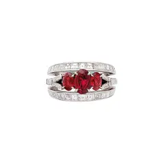 Senza titolo by Ruby And Diamond Ring A Platinum, offered Jul 2023