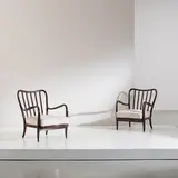 A Pair Of Armchairs Attributed To P. Buffa, Senza titolo