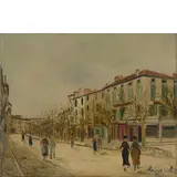 Maurice Utrillo, Parigi 1883 - 1955 / Rue de Banlieue, 1932, oil on canvas