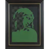 Roma 1938 - 1988 / Senza titolo, 1976 by Tano Festa, mixed media and gessetto on canvas, offered Jul 2023