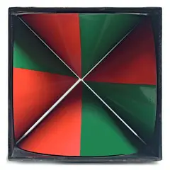 Bruno Munari, Milano 1907 - 1998 / Tetracòno, 1965, Acciaio smaltato e alluminio