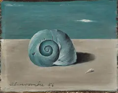 Gertrude Abercrombie, Blue Shell, 1956, oil on board