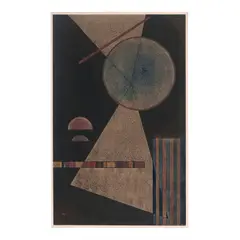 Wassily Kandinsky, Treffpunkt (Meeting-Point), 1928, gouache, watercolor and pen and India ink on paper laid down on the artist's mount