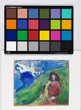 Marc Chagall, La visite de l'ange à la campagne, circa 1935, gouache, pastel and pencil on paper