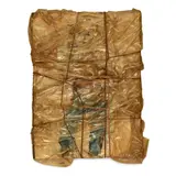 Christo, Study for Portrait of Holly, 1966, oil and pastel on paper sketchbook wrapped in polyethylene and rope mounted on board