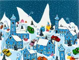 Albert Willem, CRUISING WINTER WONDERLAND 8, 2023, Acryl auf Leinwand