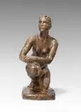 Georg Kolbe, Kauernde Marburg, 1925, Bronze mit rotbrauner Patina