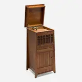 Lakeside Craft Shop for Dennett Phonographs, Phonograph cabinet, c. 1920, oak