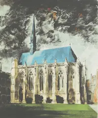 Untitled by John Piper, OXFORD (Levinson 269) Screenprint in colours, sold Jun 2020