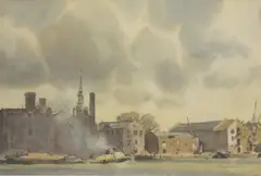 Trevor Chamberlain, Untitled, watercolour 22.5 x 32cm