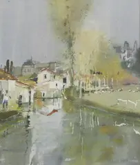 Patrick Hall, Untitled, watercolour 43.5 x 35cm .
