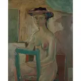 Salvatore Fiume, Comiso 1915 - Milano 1997 / La modella - nudino, 1939, oil on panel