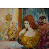 Aligi Sassu, Milano 1912 - Palma di Maiorca 2000 / Caffè, 1964