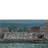 Orfeo Tamburi, Jesi, 1910 - Parigi, 1994 / Senza titolo, oil on canvas