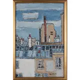 Orfeo Tamburi, Jesi, 1910 - Parigi, 1994 / Senza titolo, oil on canvas applicata on panel