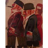 Franz Borghese, Roma 1941 - 2005 / Gelosia, oil on canvas