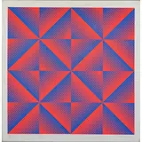 Getulio Alviani, Udine 1939 / Senza titolo, screenprint a colori on paper