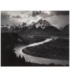 Ansel Adams, 'Tetons and Snake River' (Grand Teton National Park, Wyoming), 1942, Gelatin silver contact print
