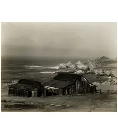 'Deserted Landing' (Monterey Coast) by Edward Weston, 1932, Gelatin silver print; mounted, sold Apr 2025