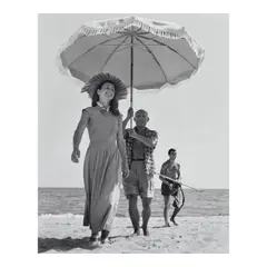 Robert Capa, Pablo Picasso and Françoise Gilot, Golfe-Juan, 1948, Gelatin silver print