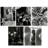 Robert Doisneau, Selected Portraits of Artists (Pablo Picasso, Alberto Giacometti, Fernand Léger, Georges Braque, and Jean Arp), 1952-58, 5 gelatin silver prints