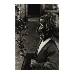 Hiroshi Hamaya, 'A Boy at New Year's Festival in Fishing Village, Ishikawa Prefecture', 1950, Gelatin silver print; the photographer's credit stamp on the reverse