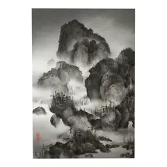 Yang Yongliang, Artificial Wonderland 2, 2010, Inkjet print; the artist's seal in red ink on the image