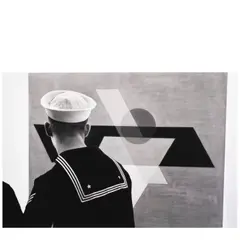 Sailor, Guggenheim Museum, NYC by Ernst Haas, 1961, Gelatin silver print, offered Apr 2025