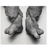 John Coplans, Self-Portrait (Hands Holding Feet), 1985, Gelatin silver print; signed in pencil on the reverse