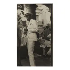 Citizen in Downtown Havana by Walker Evans, 1933, Gelatin silver print; numbered 'L-117' in an unidentified hand in pencil on the reverse, offered Apr 2025