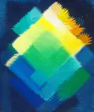 Heinz Mack, spanischer Garten, 1995, Acryl auf Leinwand
