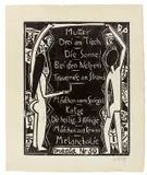 Karl Schmidt-Rottluff, Zehn Holzschnitte von Schmidt-Rottluff, 1919, Original-Halbleinenmappe mit 10 Holzschnitten und dem als Holzschnitt gedruckten Inhaltsverzeichnis, jeweils auf Bütten