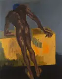 Rückenakt (Desmond) by Rainer Fetting, 1984, Öl auf Leinwand, sold Jun 2010