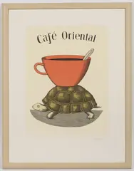 Jiří Slíva, Café Oriental, Around 2000, lithography, paper