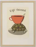 Jiří Slíva, Café Oriental, Around 2000, lithography, paper