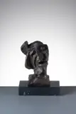 Emil Filla, Cubist Head, 1930s, patinated bronze, marble