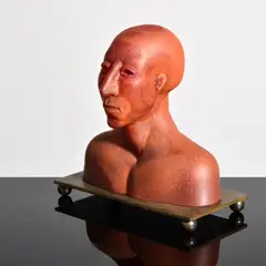 Ross Richmond, Glass Portrait Bust, Sculpture