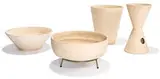 Lagardo Tackett, Planters (4), c. 1958, Bisque ceramic