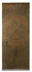 David Gillespie, Door, c. 1970, Cast Bronze over wood