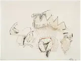 John Altoon, Untitled, 1965, Ink, watercolor, and airbrush on illustration board