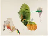 John Altoon, Untitled, 1961, Pastel, gouache, and acrylic on illustration board