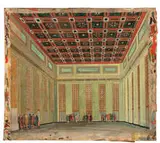 Herman Sachs, Presentation for City Hall, c. 1926, Gouache and pencil on paper board