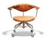 Executive Swivel chair by Hans J. Wegner, 1955, Johannes Hansen, sold May 2014