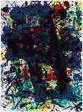 Untitled by Sam Francis, 1992, Color lithograph on Rives BFK paper, sold May 2014