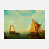 Félix Ziem, Venetian View, 1870, oil on canvas