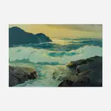 Philip Shumaker, Seascape, oil on canvas