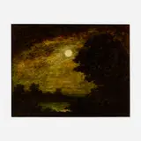 Ralph Albert Blakelock, Moonlight, oil on canvas