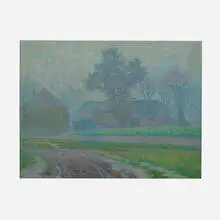 Co Breman, Mistige Dag in Blaricum, 1899, oil on panel